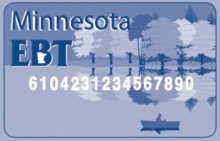 Minnesota Sample EBT Card Snap EBT card