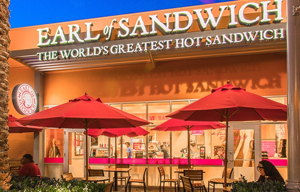 Earl of Sandwich, King St EBT Restaurant